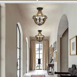 Modern Black and brown Ceiling Light chandelier, home decor, industrial design